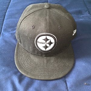 Pittsburgh Steelers all black New era Snapback